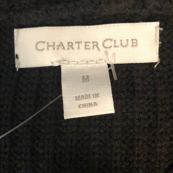 Black Cardigan w/ Gold Button Detail on Shoulders - Picture 4 of 4